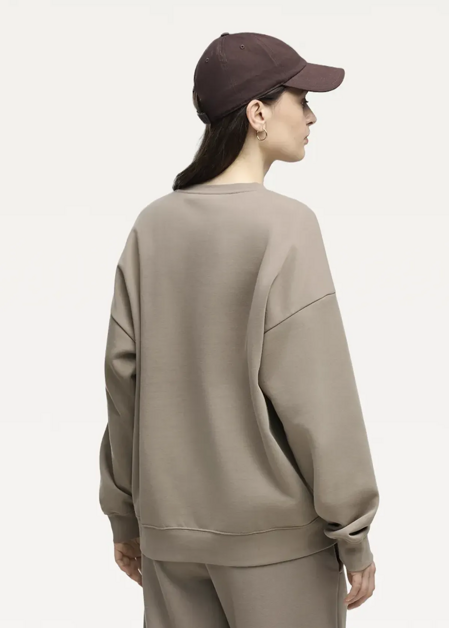 Світшот жіночий PUMA ESS Oversized Crew Mouse Gray