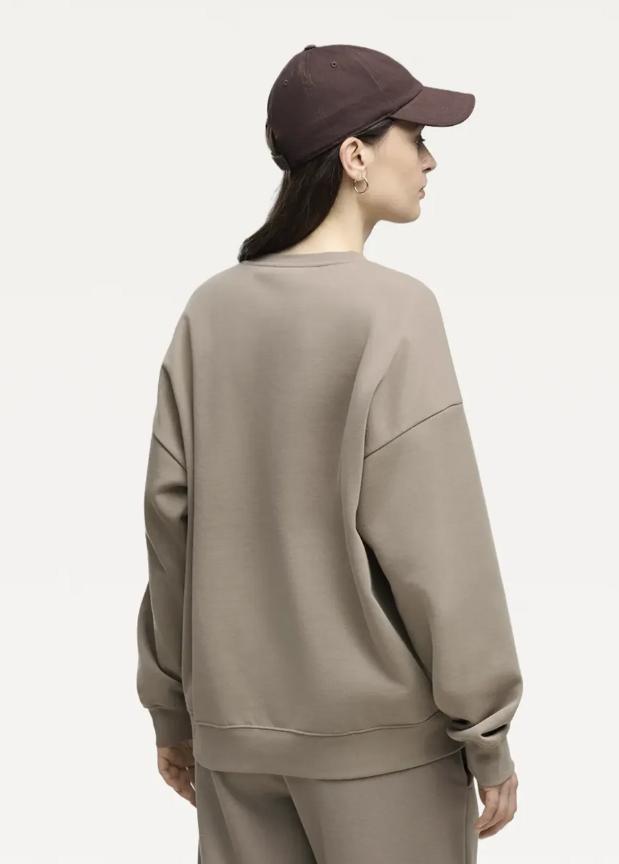 Світшот жіночий PUMA ESS Oversized Crew Mouse Gray