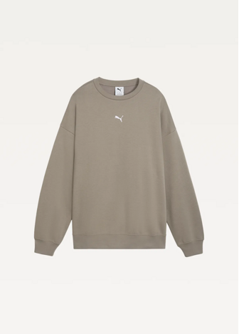 Світшот жіночий PUMA ESS Oversized Crew Mouse Gray