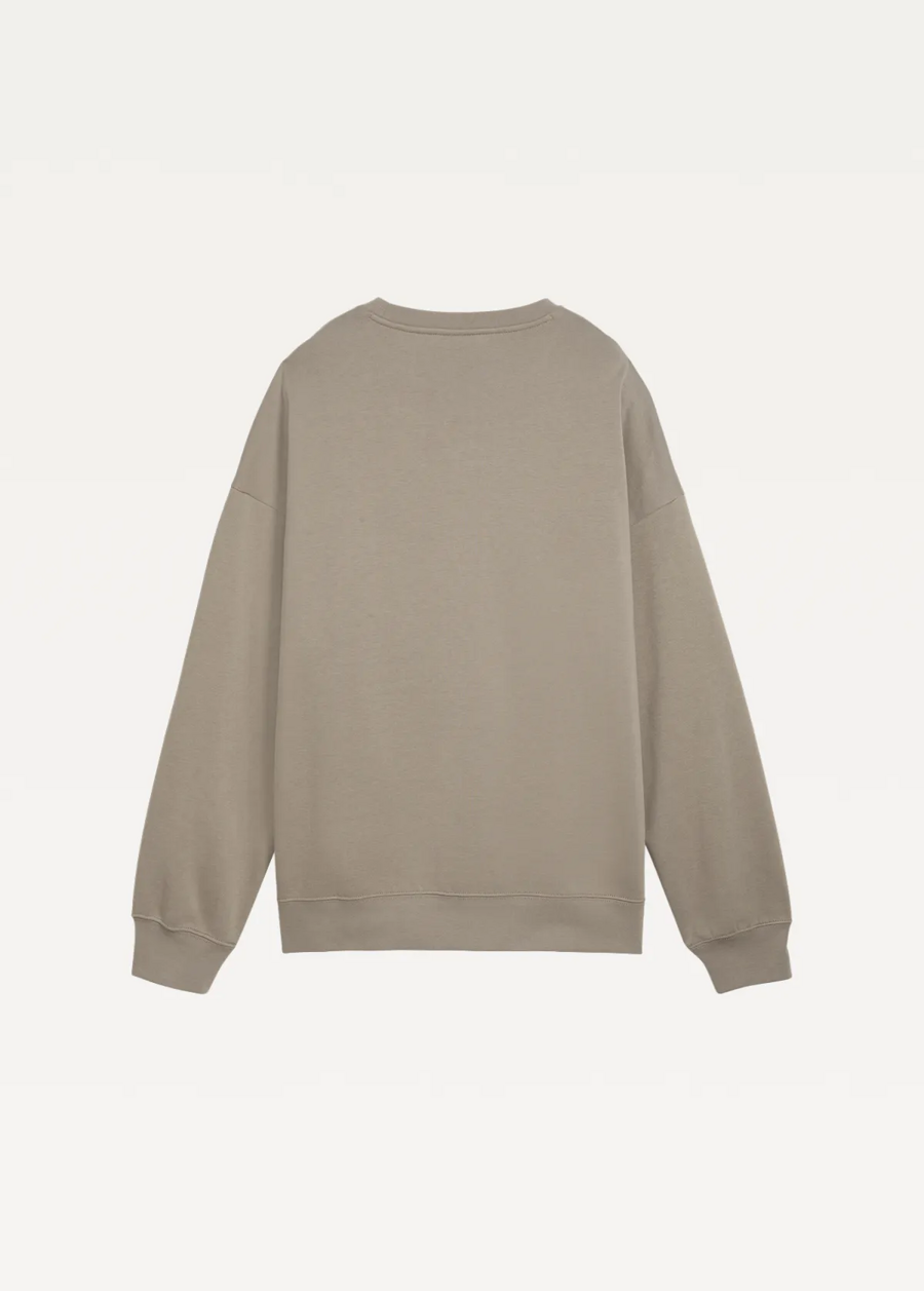Світшот жіночий PUMA ESS Oversized Crew Mouse Gray