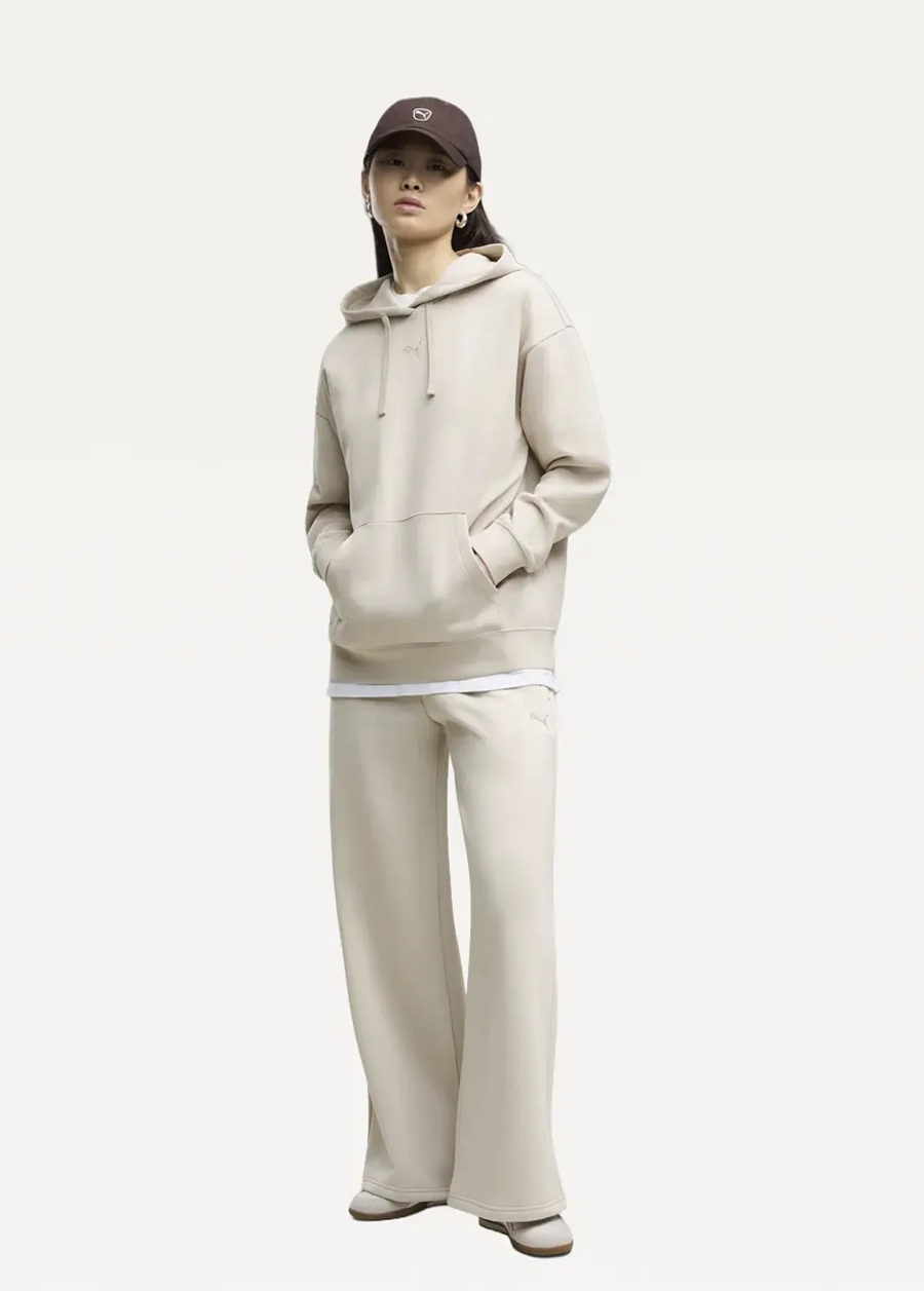 Світшот жіночий PUMA ESS Cat Logo Hoodie Silver Fog
