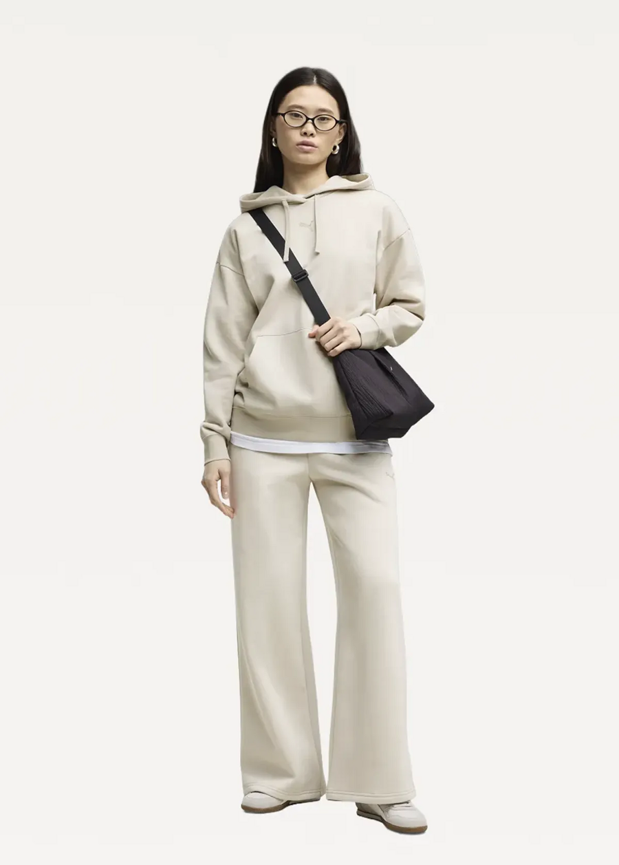 Спортивні штани жіночі PUMA ESS Wide Leg Pants Silver Fog