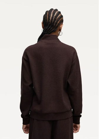Світшот жіночий PUMA ESS ELEVATED Half-Zip Chocolate Fondue