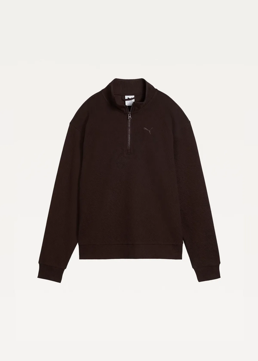 Світшот жіночий PUMA ESS ELEVATED Half-Zip Chocolate Fondue