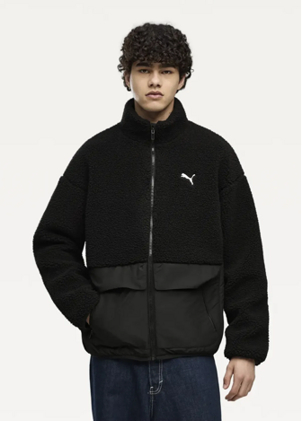 Куртка чоловіча PUMA Hybrid Sherpa Jacket M чорного кольору