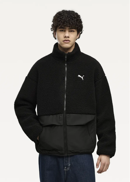 Куртка чоловіча PUMA Hybrid Sherpa Jacket M чорного кольору