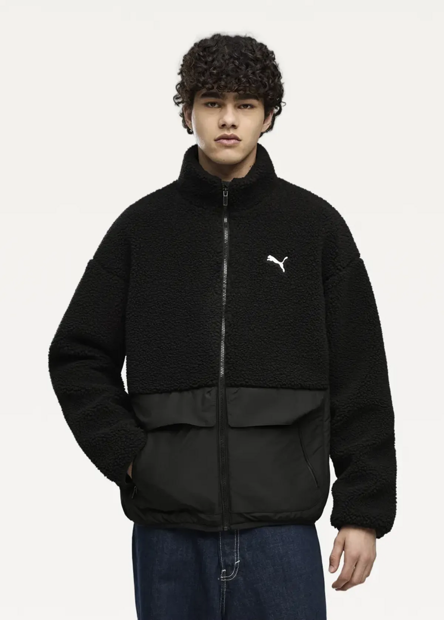 Куртка чоловіча PUMA Hybrid Sherpa Jacket M чорного кольору