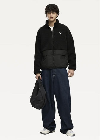 Куртка чоловіча PUMA Hybrid Sherpa Jacket M чорного кольору