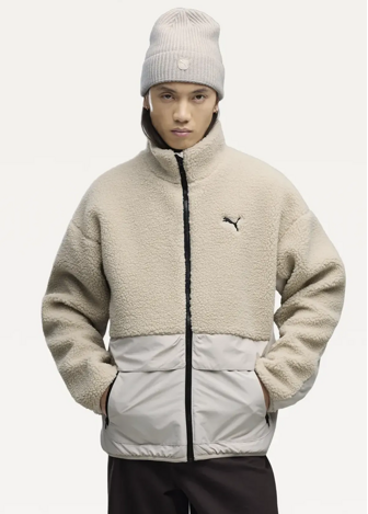 Куртка чоловіча PUMA Hybrid Sherpa Jacket M Silver Fog