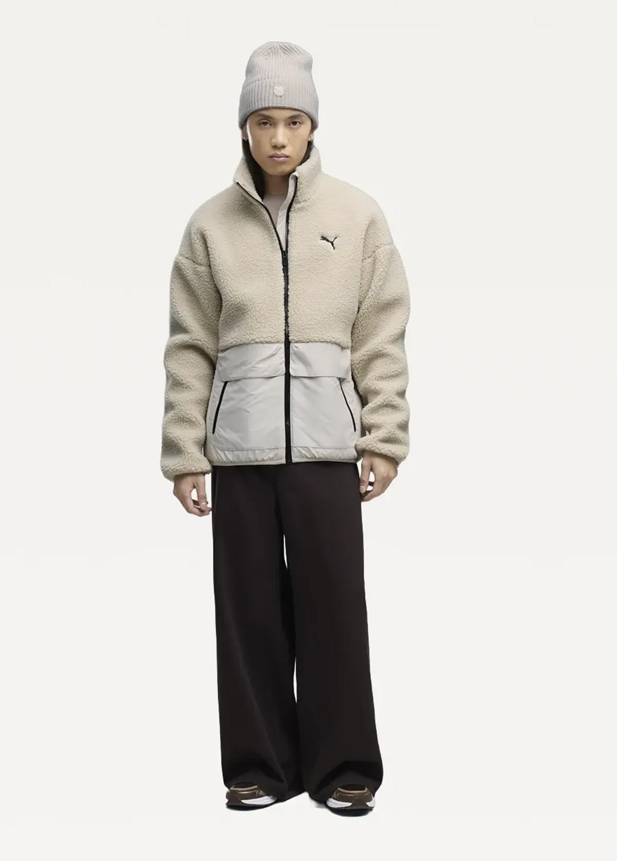 Куртка чоловіча PUMA Hybrid Sherpa Jacket M Silver Fog