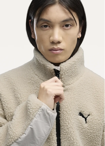 Куртка чоловіча PUMA Hybrid Sherpa Jacket M Silver Fog