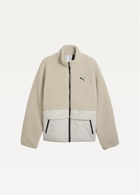 Куртка чоловіча PUMA Hybrid Sherpa Jacket M Silver Fog