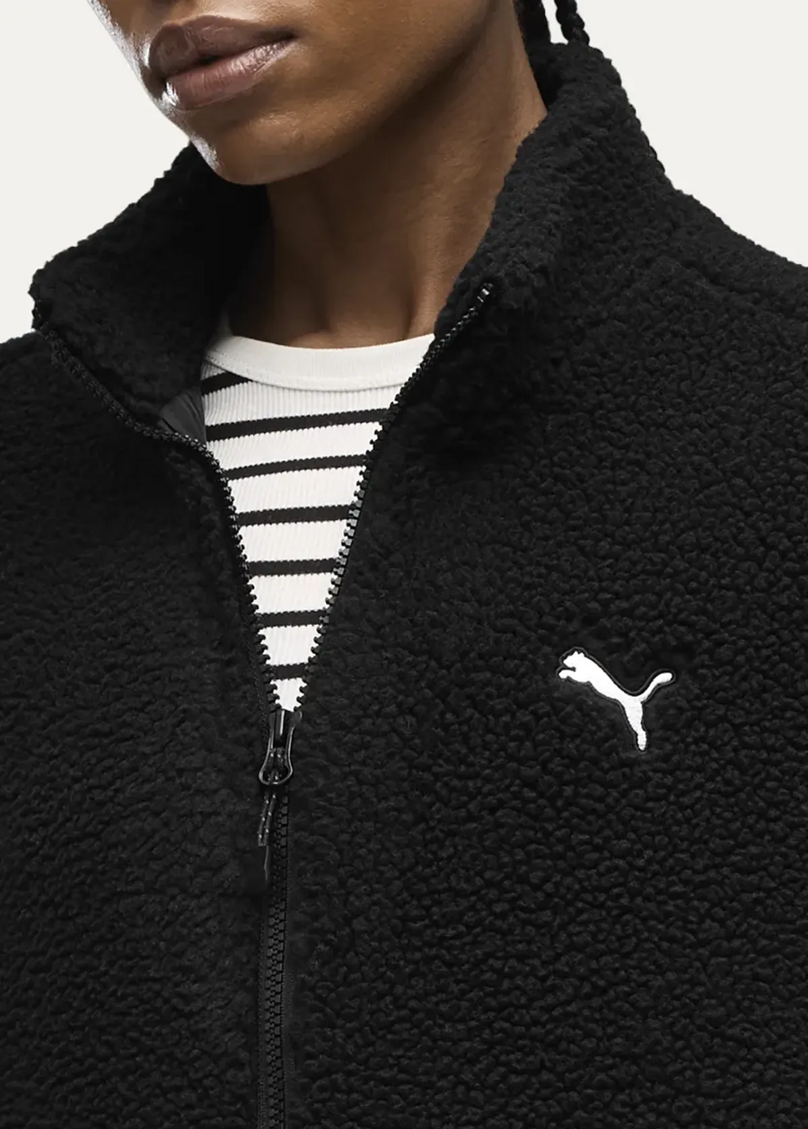 Куртка женская PUMA Re:Fibre Sherpa Jacket W черного цвета