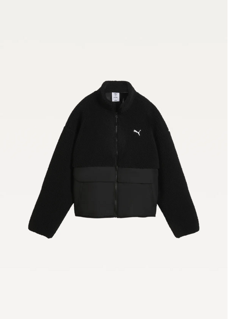 Куртка жіноча PUMA Re:Fibre Sherpa Jacket W чорного кольору