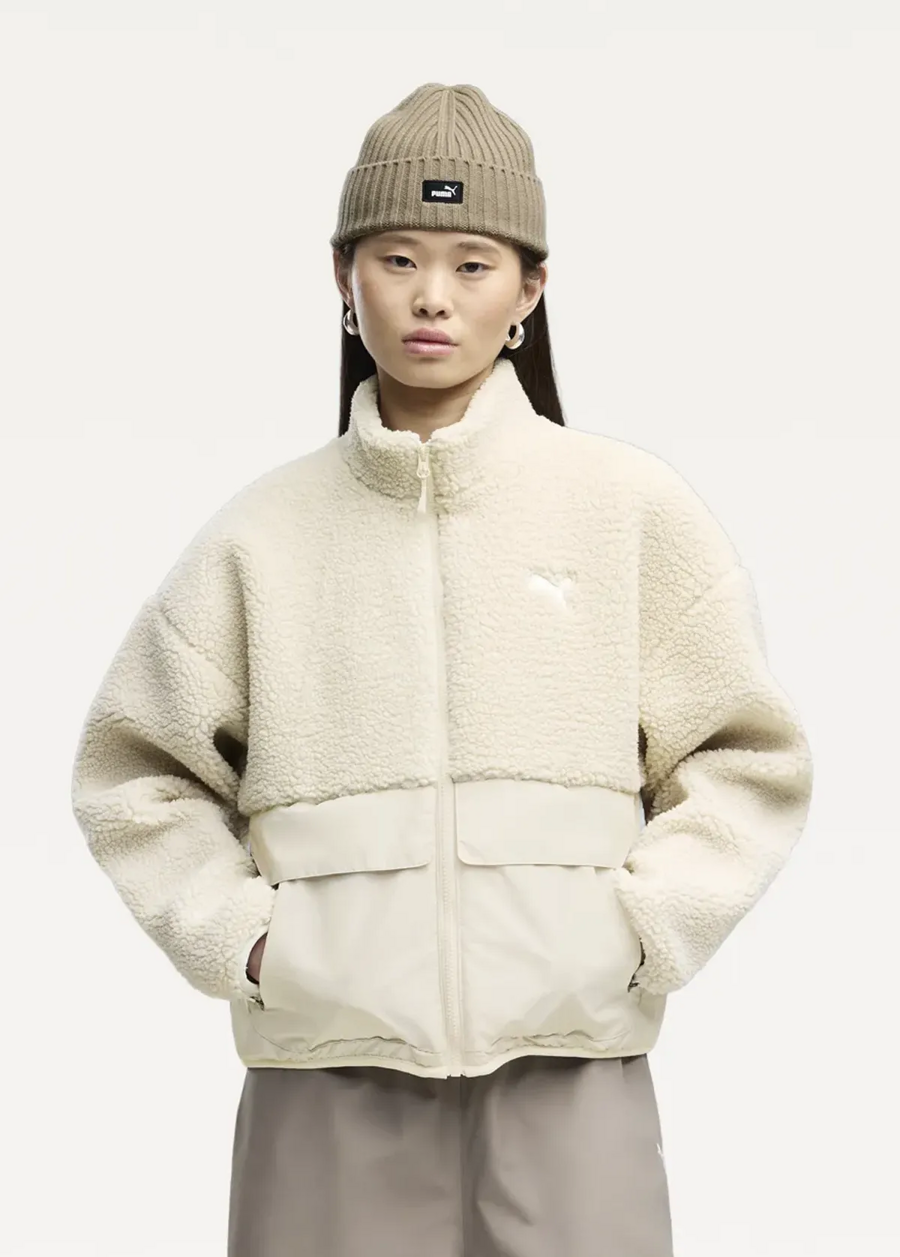 Куртка женская PUMA Re:Fibre Sherpa Jacket W Alpine Snow