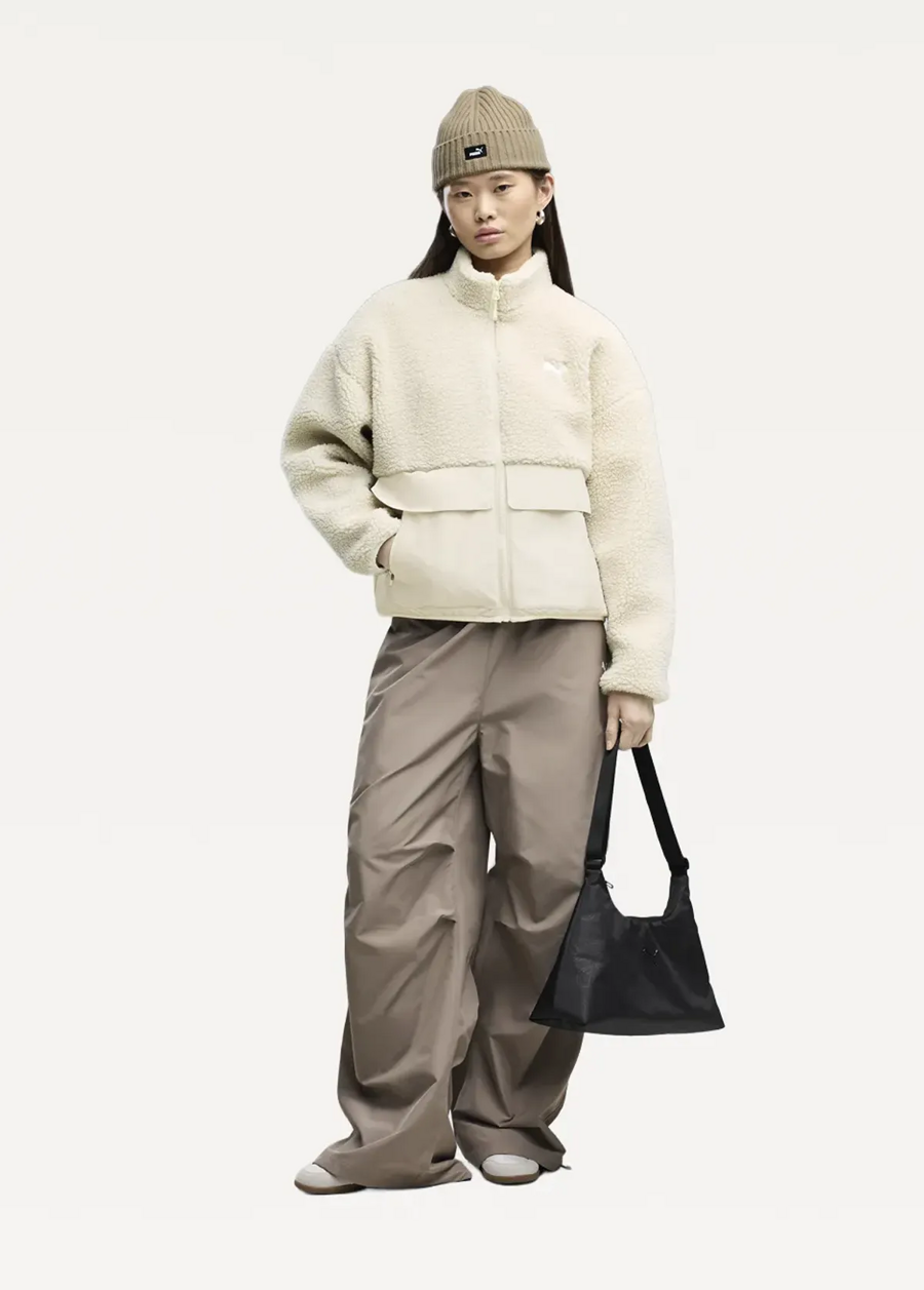 Куртка женская PUMA Re:Fibre Sherpa Jacket W Alpine Snow