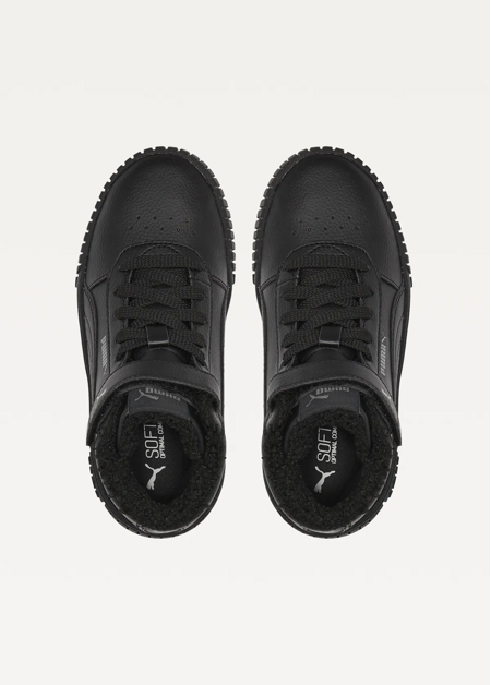 Високі кросівки дитячі PUMA Carina 2.0 Mid WTR PS чорного кольору