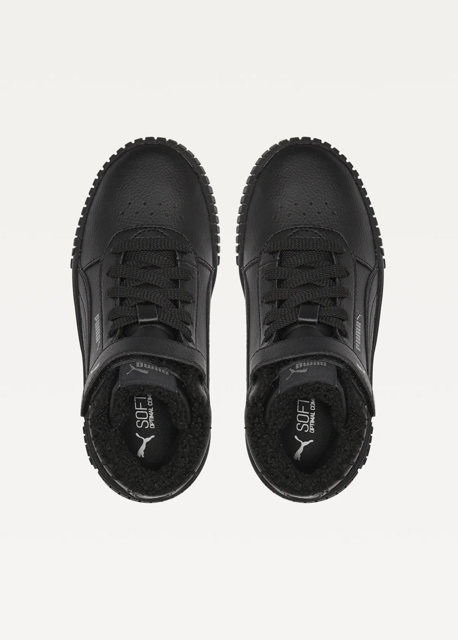Високі кросівки дитячі PUMA Carina 2.0 Mid WTR PS чорного кольору