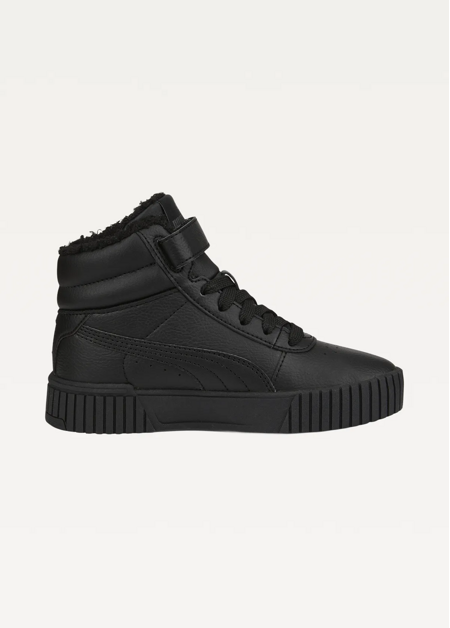 Високі кросівки дитячі PUMA Carina 2.0 Mid WTR PS чорного кольору