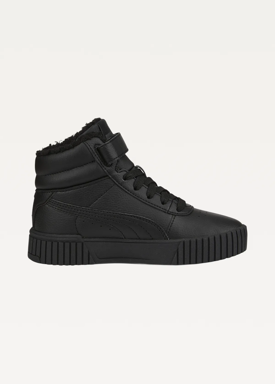 Високі кросівки дитячі PUMA Carina 2.0 Mid WTR PS чорного кольору
