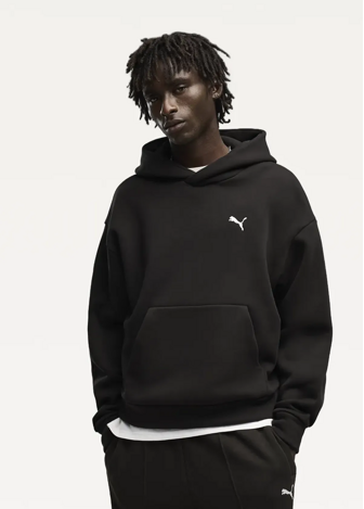 Худи мужское PUMA ESS Heavy Fleece Boxy Hoodie черного цвета