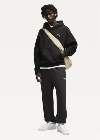 Худи мужское PUMA ESS Heavy Fleece Boxy Hoodie черного цвета