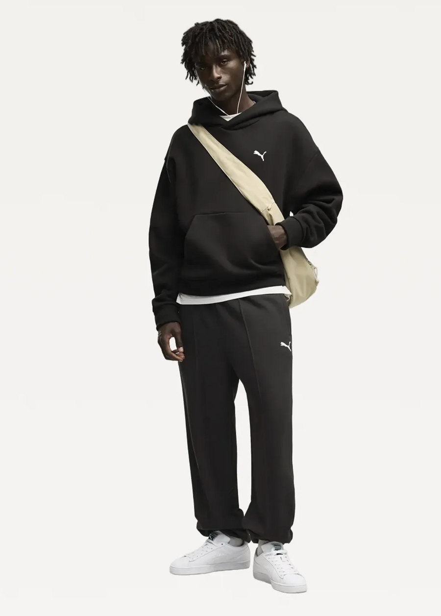 Худи мужское PUMA ESS Heavy Fleece Boxy Hoodie черного цвета