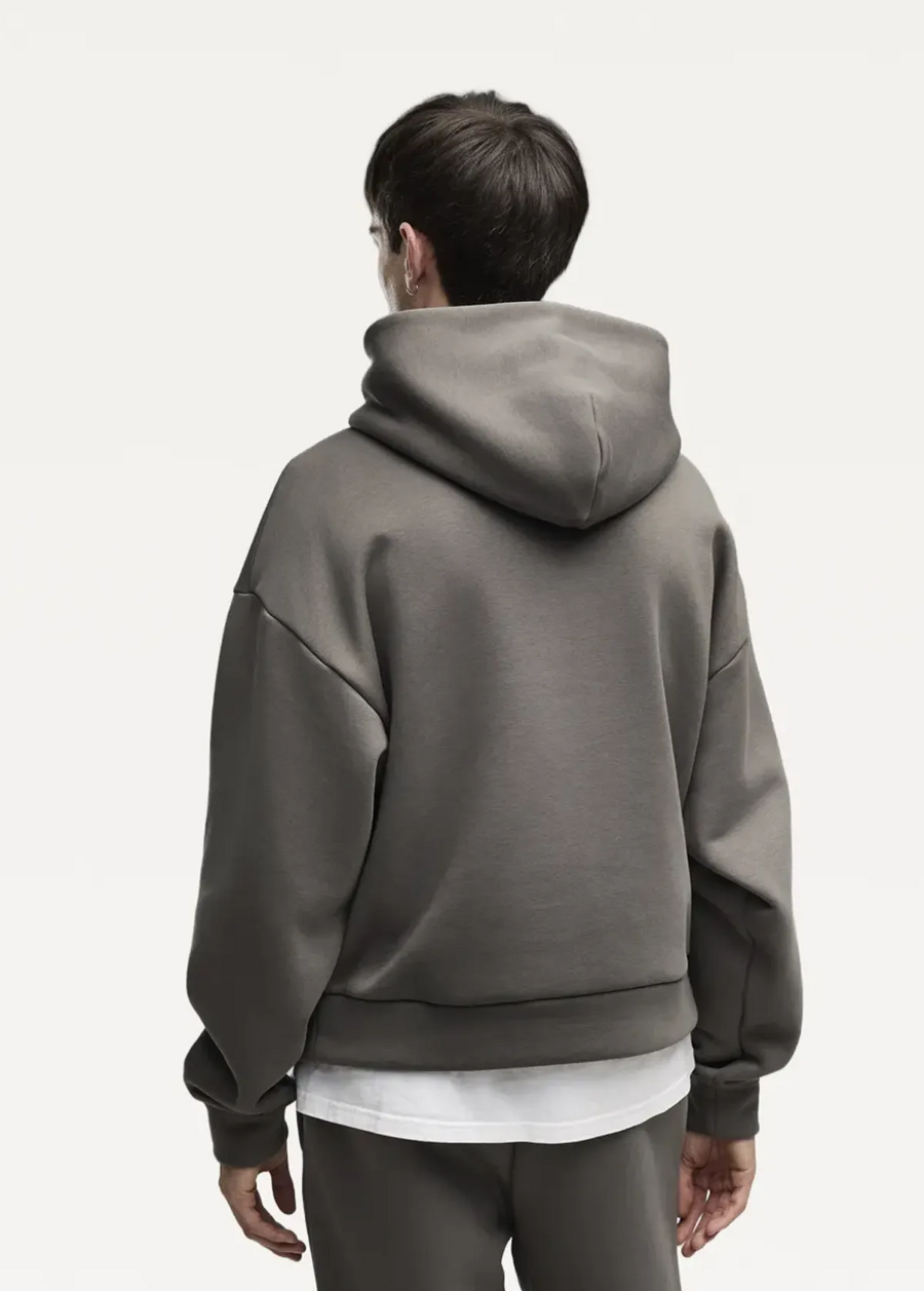 Худи мужское PUMA ESS Heavy Fleece Boxy Hoodie Mouse Gray