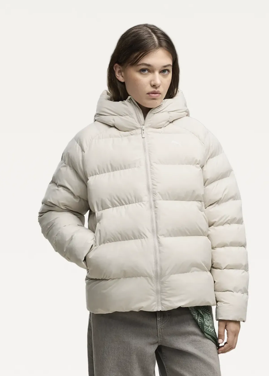 Куртка женская PUMA Mono Hooded Jacket Silver Fog