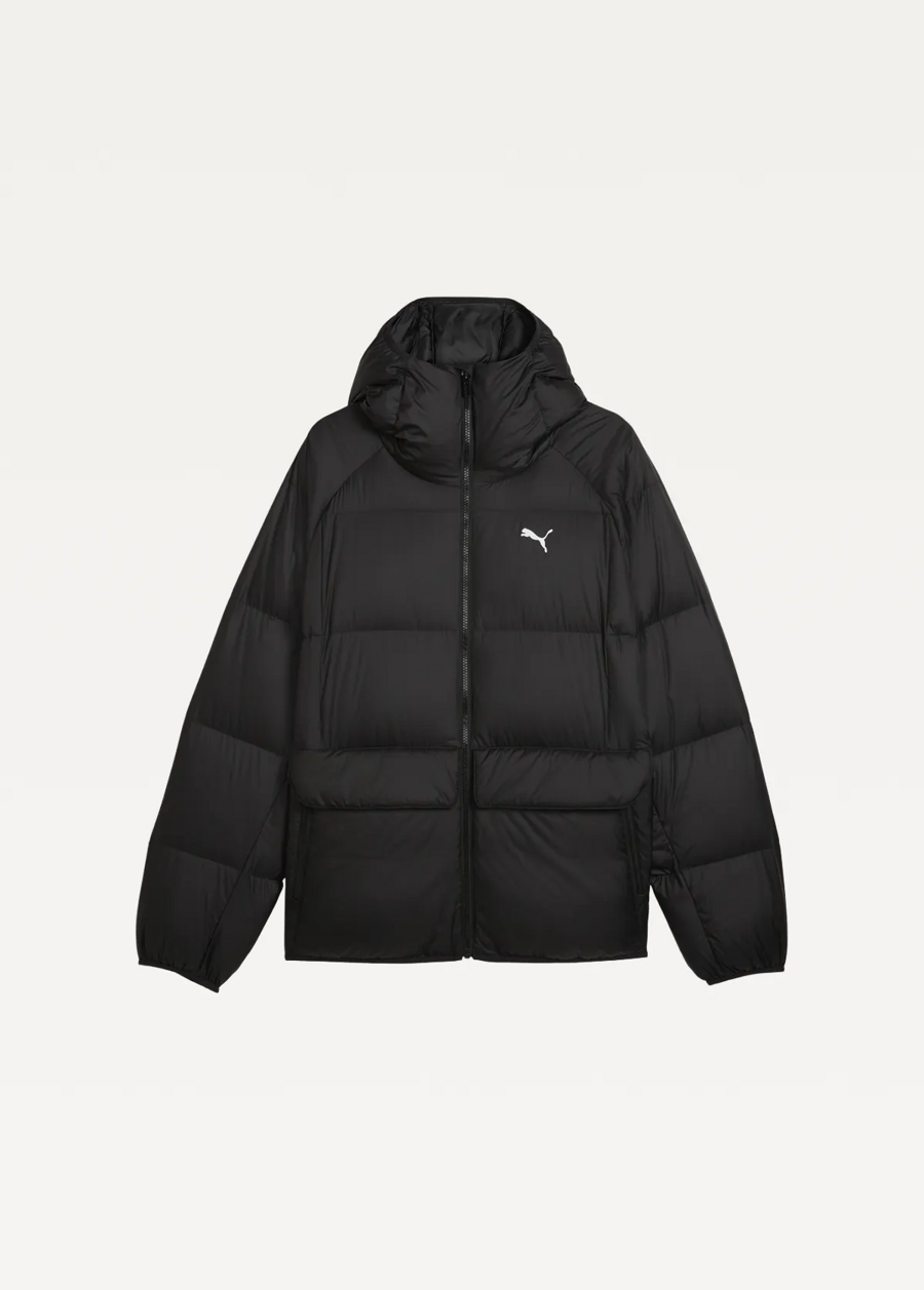 Куртка-пуховик чоловічий PUMA Hooded Down Puffer Jacket M чорного кольору