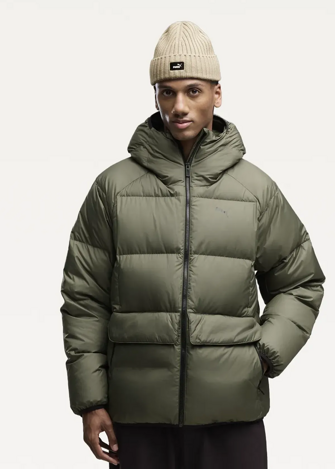 Куртка-пуховик мужская PUMA Hooded Down Puffer Jacket M Moss Veil