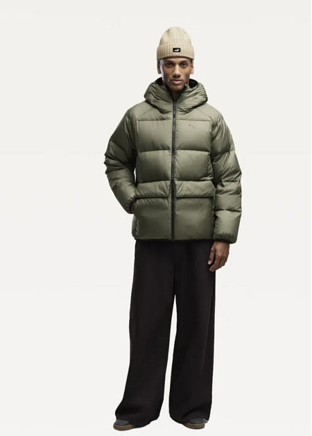 Куртка-пуховик чоловічий PUMA Hooded Down Puffer Jacket M Moss Veil