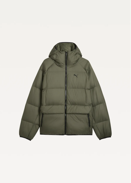 Куртка-пуховик чоловічий PUMA Hooded Down Puffer Jacket M Moss Veil