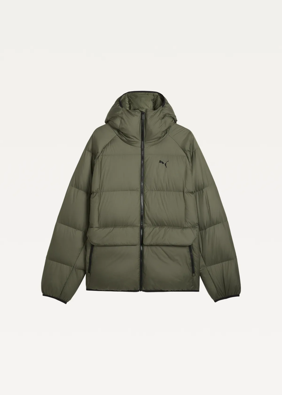 Куртка-пуховик мужская PUMA Hooded Down Puffer Jacket M Moss Veil