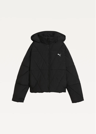 Куртка жіноча PUMA Quilted Puffer Jacket W чорного кольору
