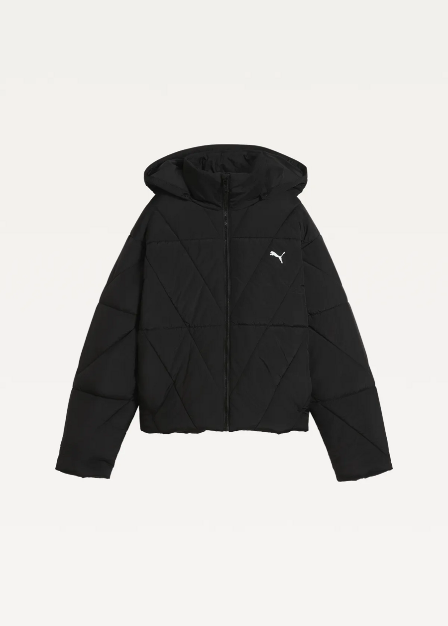 Куртка жіноча PUMA Quilted Puffer Jacket W чорного кольору