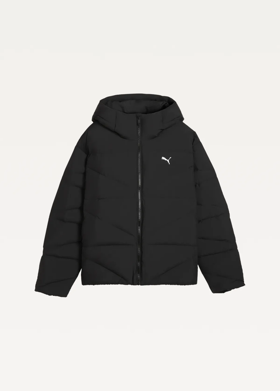 Куртка-пуховик женская  PUMA Hooded Down Puffer Jacket W черного цвета
