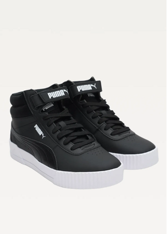 Високі кросівки жіночі PUMA Carina Mid чорного кольору