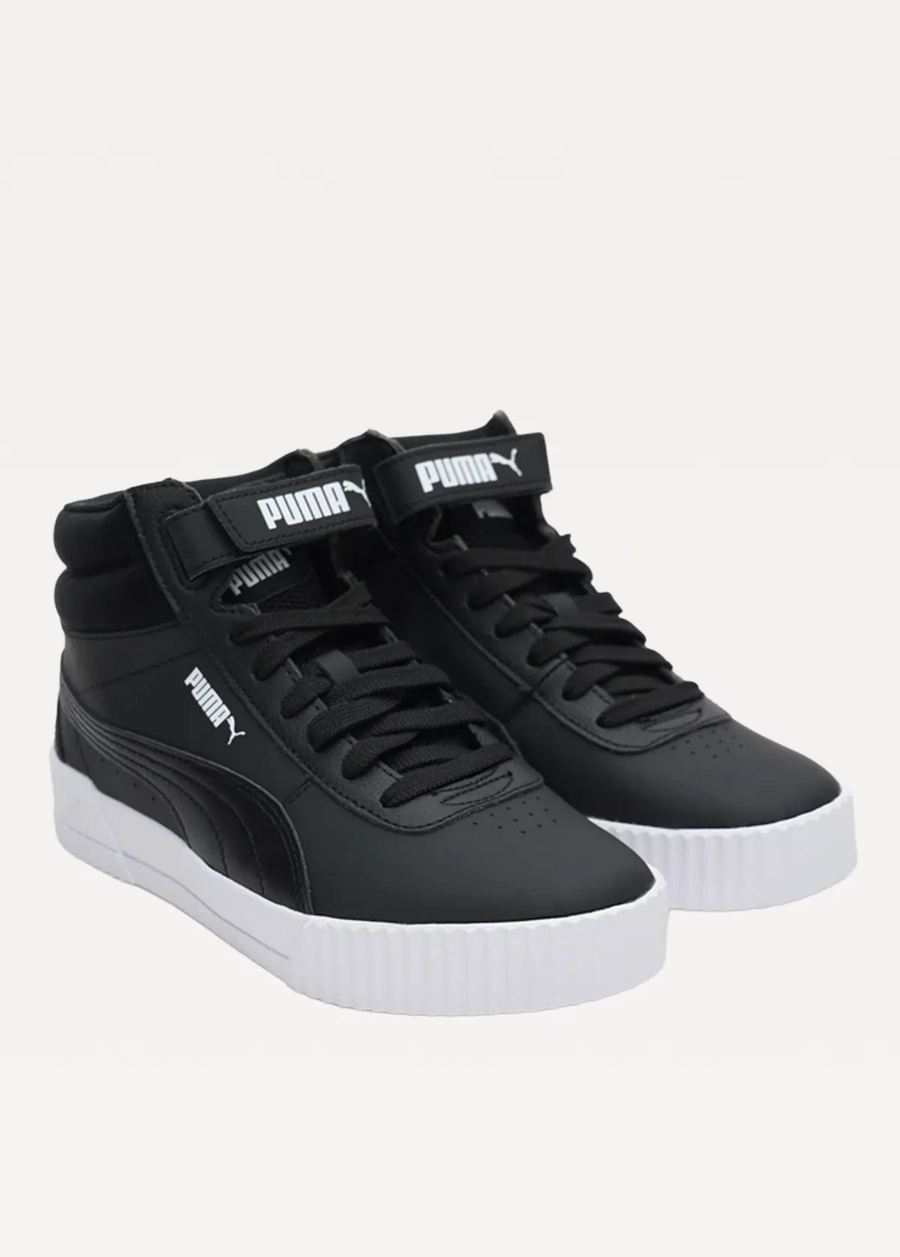 Високі кросівки жіночі PUMA Carina Mid чорного кольору