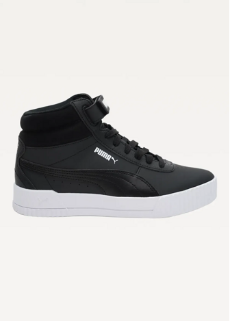 Високі кросівки жіночі PUMA Carina Mid чорного кольору