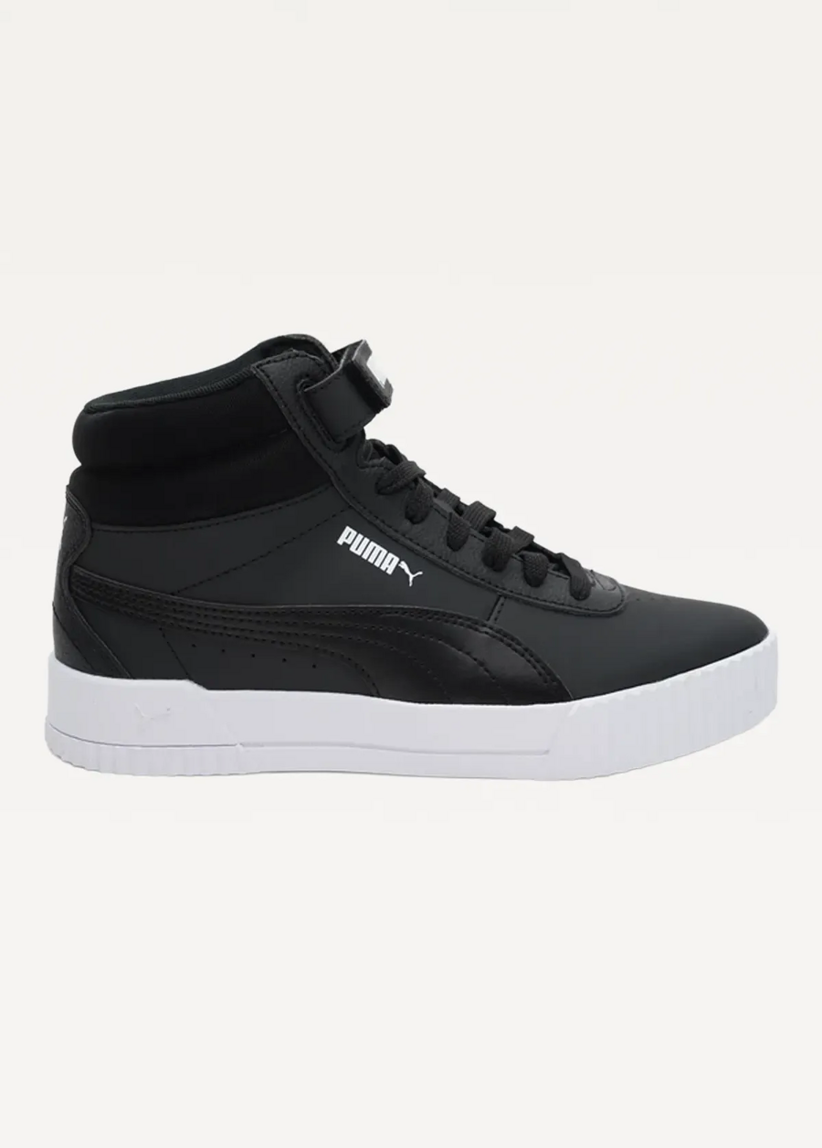 Високі кросівки жіночі PUMA Carina Mid чорного кольору