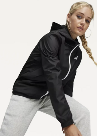 Ветровка женская PUMA ESS Solid Windbreaker черного цвета