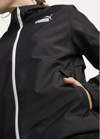 Ветровка женская PUMA ESS Solid Windbreaker черного цвета