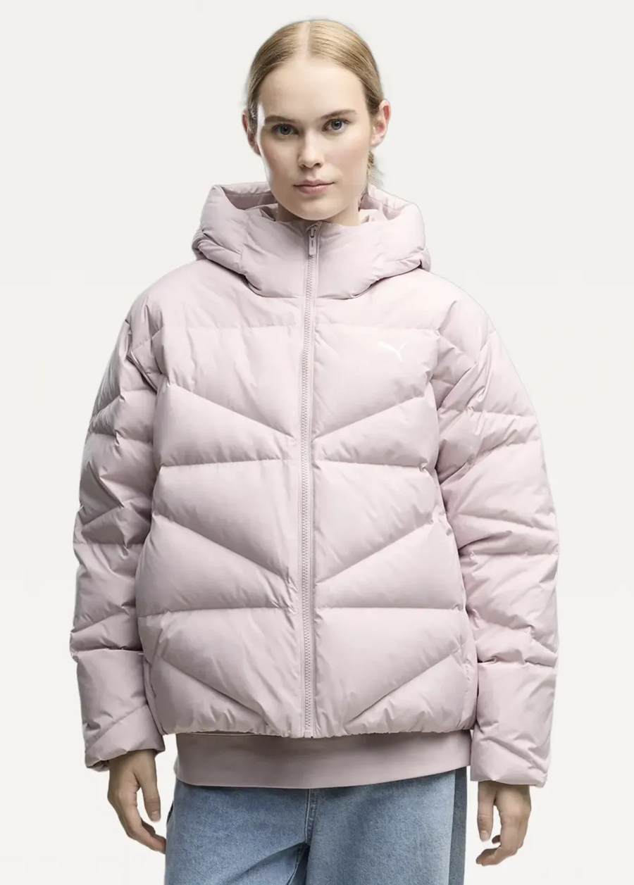 Куртка-пуховик женский PUMA Hooded Down Puffer Jacket W Misty Pink