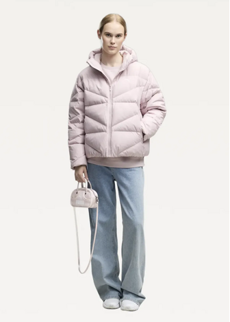 Куртка-пуховик жіночий PUMA Hooded Down Puffer Jacket W Misty Pink