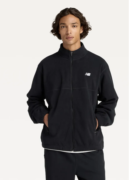 Куртка чоловіча New Balance Polar Fleece Jacket чорного кольору