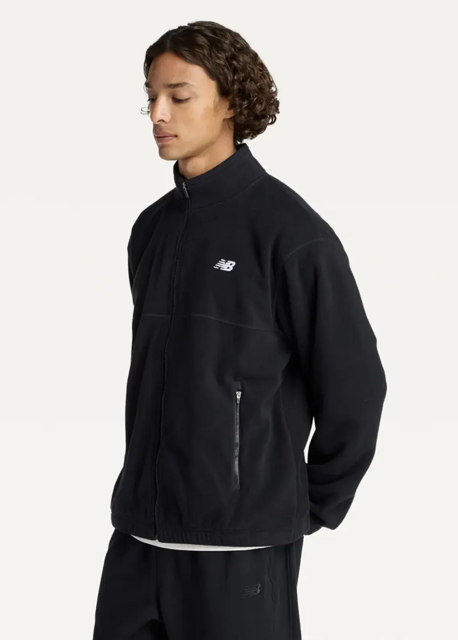 Куртка чоловіча New Balance Polar Fleece Jacket чорного кольору