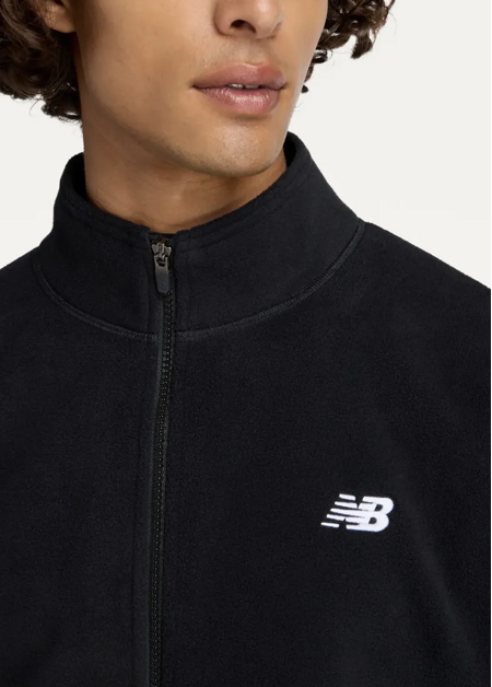 Куртка чоловіча New Balance Polar Fleece Jacket чорного кольору