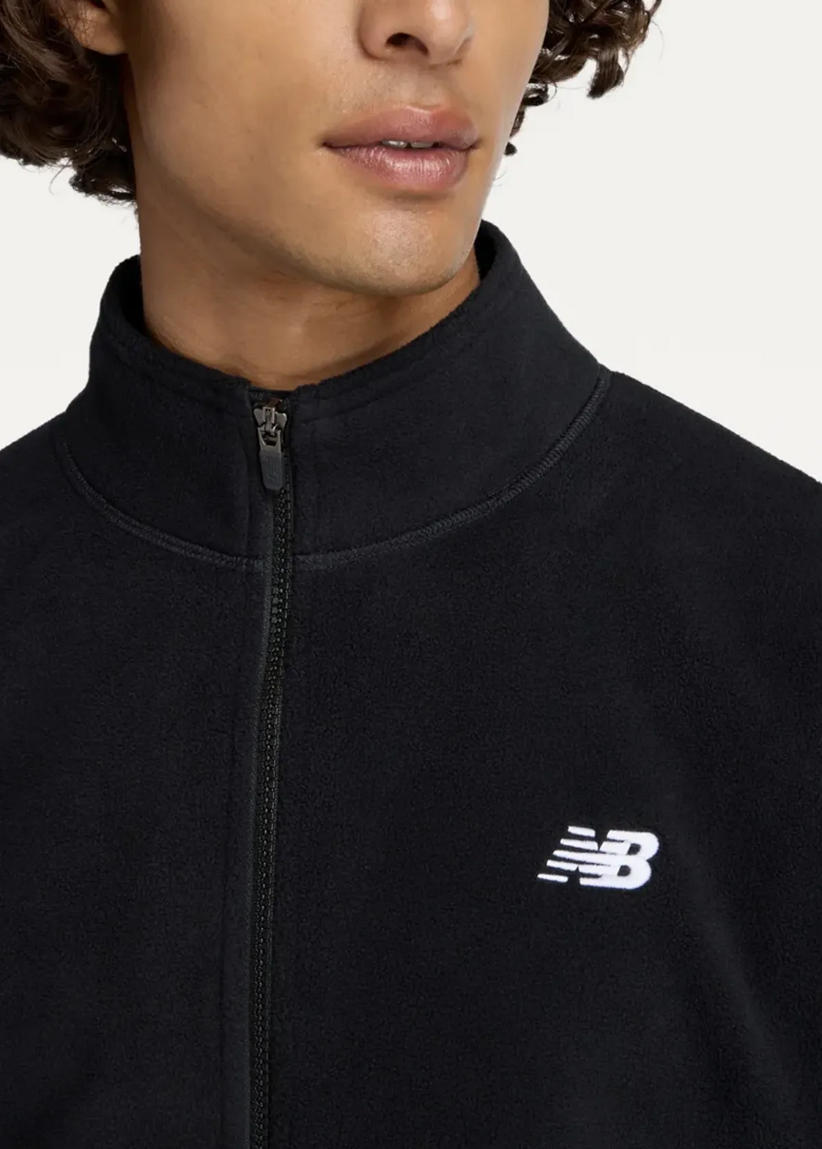 Куртка чоловіча New Balance Polar Fleece Jacket чорного кольору