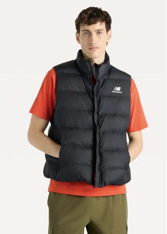 Жилет мужской New Balance Boston Puffer Vest черного цвета